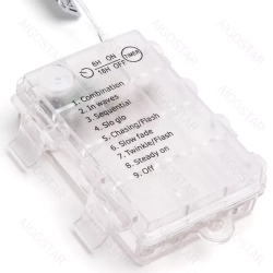 Lampki led na baterie 3AA 50led, 5m Zimne